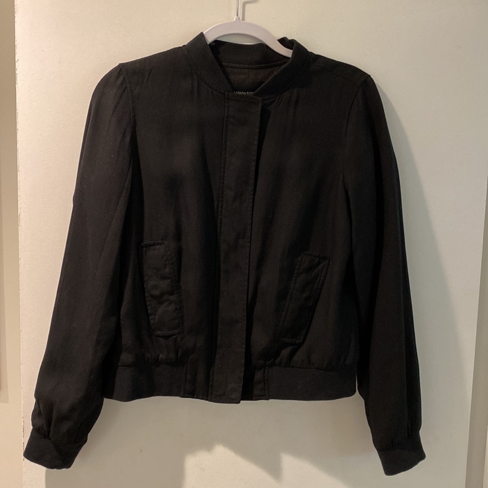 Banana Republic Women’s Black Bomber Jacket